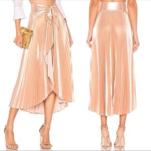 ALC Eleanor skirt in rose gold